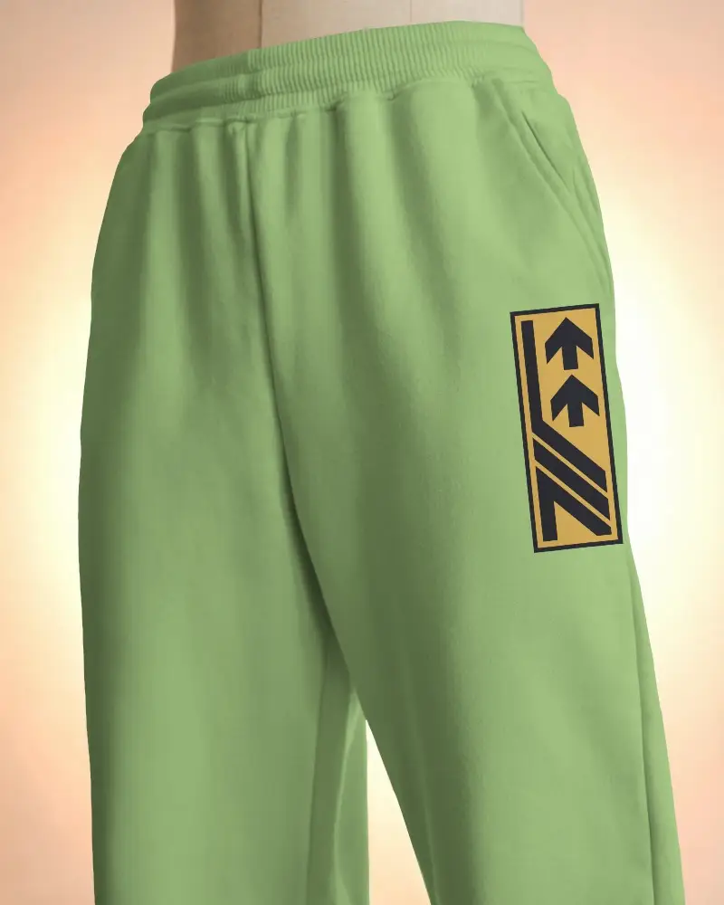 Relaxed Fit Cotton Blend Sweatpants Mockup For Loungewear And Sporty Style