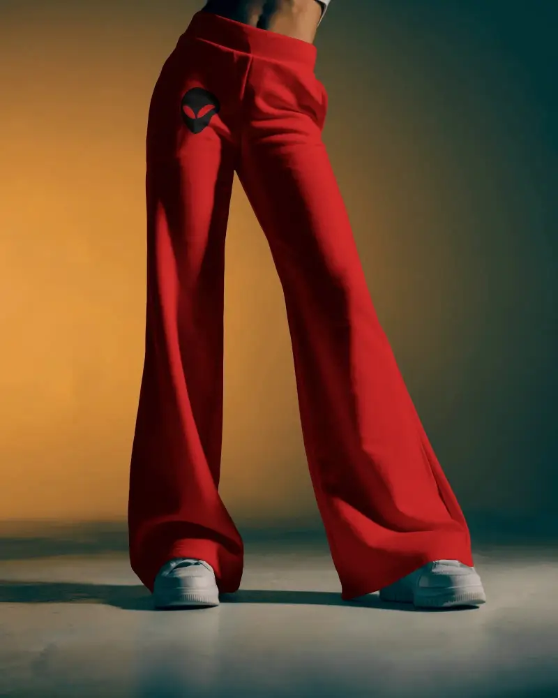 Stylish Bell Bottom Sweatpants Mockup Street Style Essentials For Everyday Wear