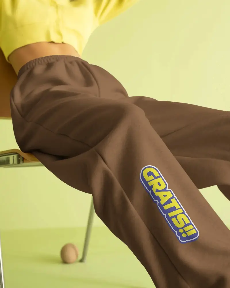 Comfortable Relaxed Fit Sweatpants Mockup With Elastic Waistband For Easy Everyday Wear And Style