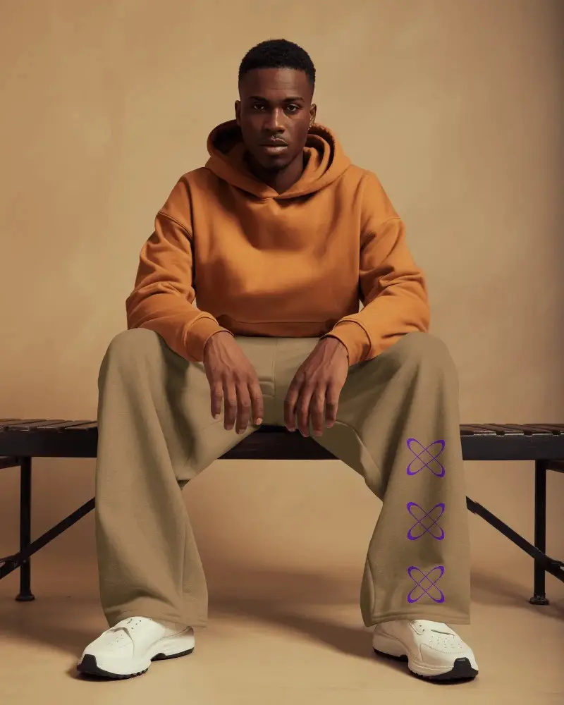 Relaxed Fit Sweatpants Mockup For Men Loose Cut Comfortable Athleisure Wear Daily Casual Outfit