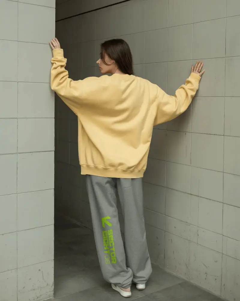 Oversized Comfort Fit Loose Cut Sweatpants Mockup Loungewear Trendy Casual Style Urban Streetwear