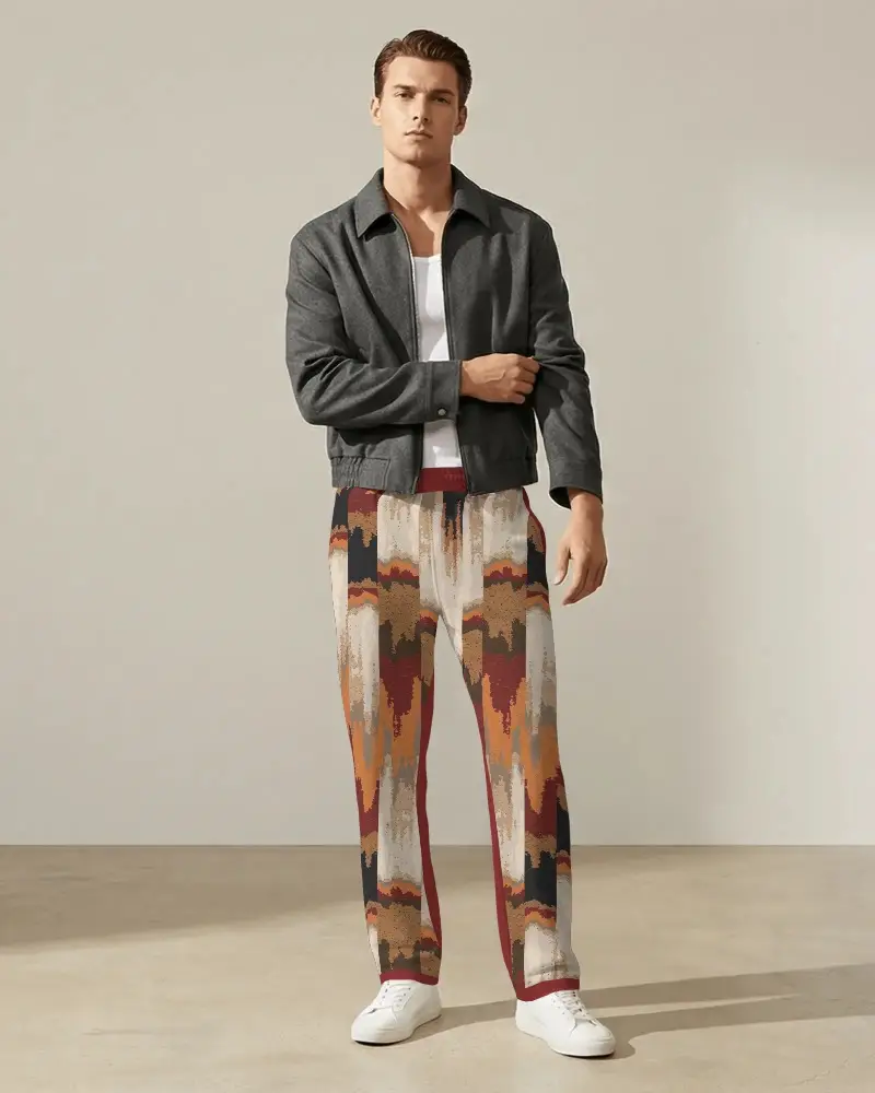 Modern Stylish Men Sweatpants Mockup For Casual Wear With Comfortable Fit And Durable Fabric