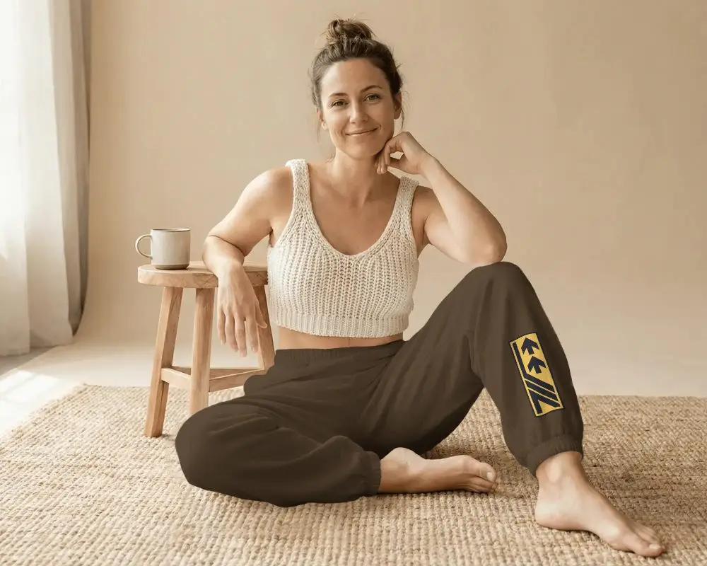Comfortable Relaxed Fit Women Sweatpants Mockup For Loungewear And Casual Everyday Outfits