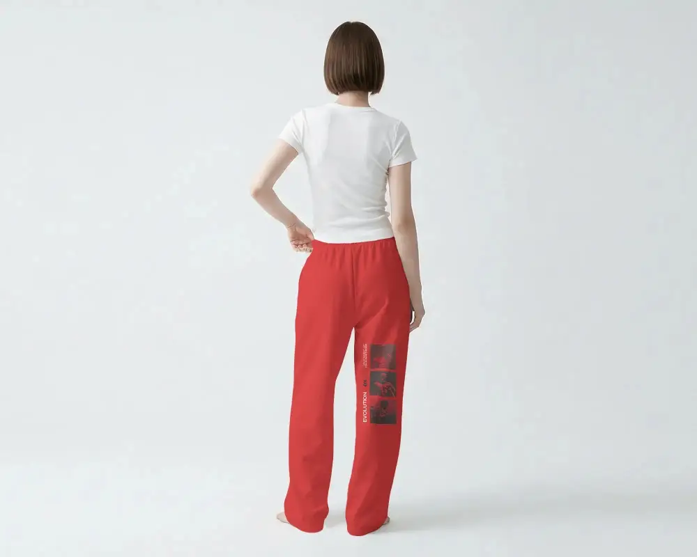 Comfortable Relaxed Fit Sweatpants Mockup For Women Perfect For Loungewear Or Casual Outdoor