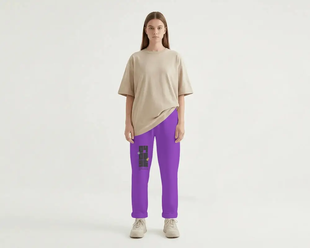 Comfy Relaxed Fit Sweatpants Mockup For Casual Wear Perfect For Everyday Style And Loungewear