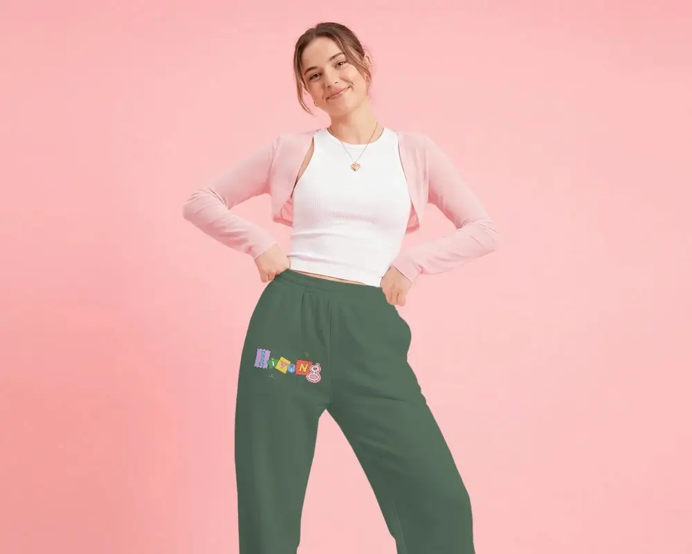 Ultra Comfortable High Waist Sweatpants Mockup Perfect For Everyday Casual Wear And Loungewear