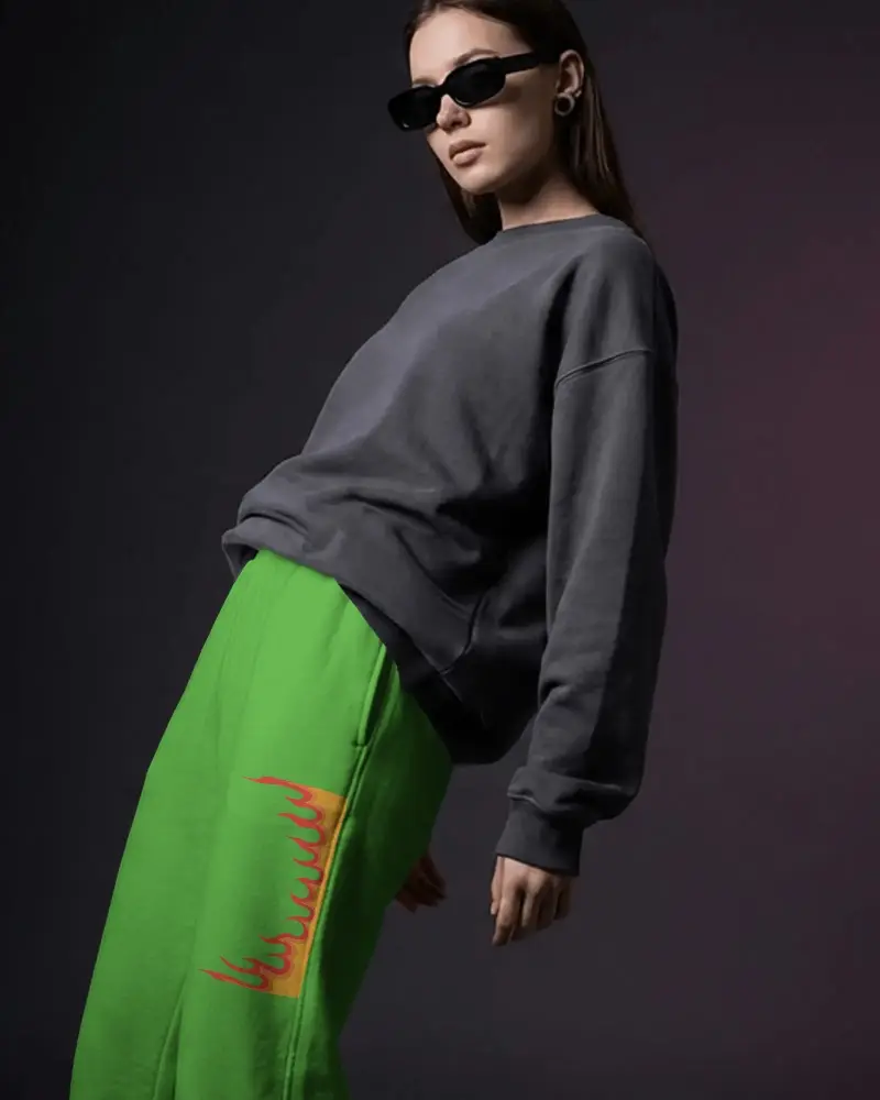 Comfortable Highwaisted Tailored Sweatpants Mockup For Casual And Athleisure Outfits