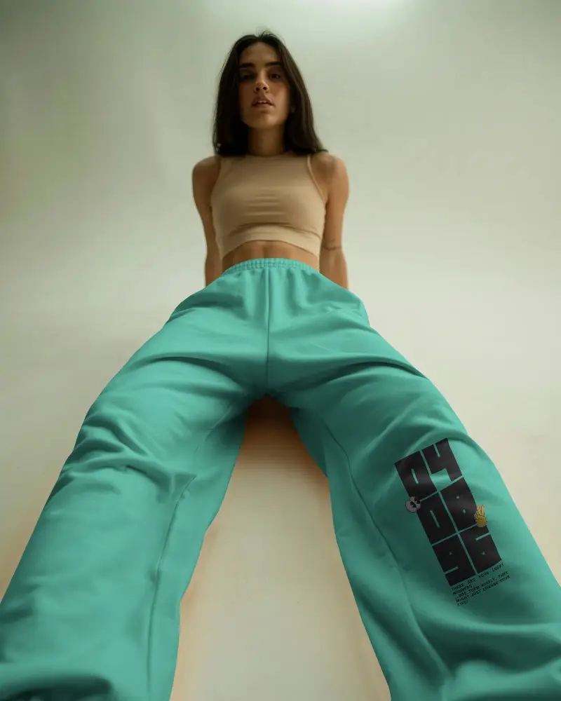 Comfortable Relaxed Fit Sweatpants Mockup For Everyday Casual Wear And Street Style Outfits
