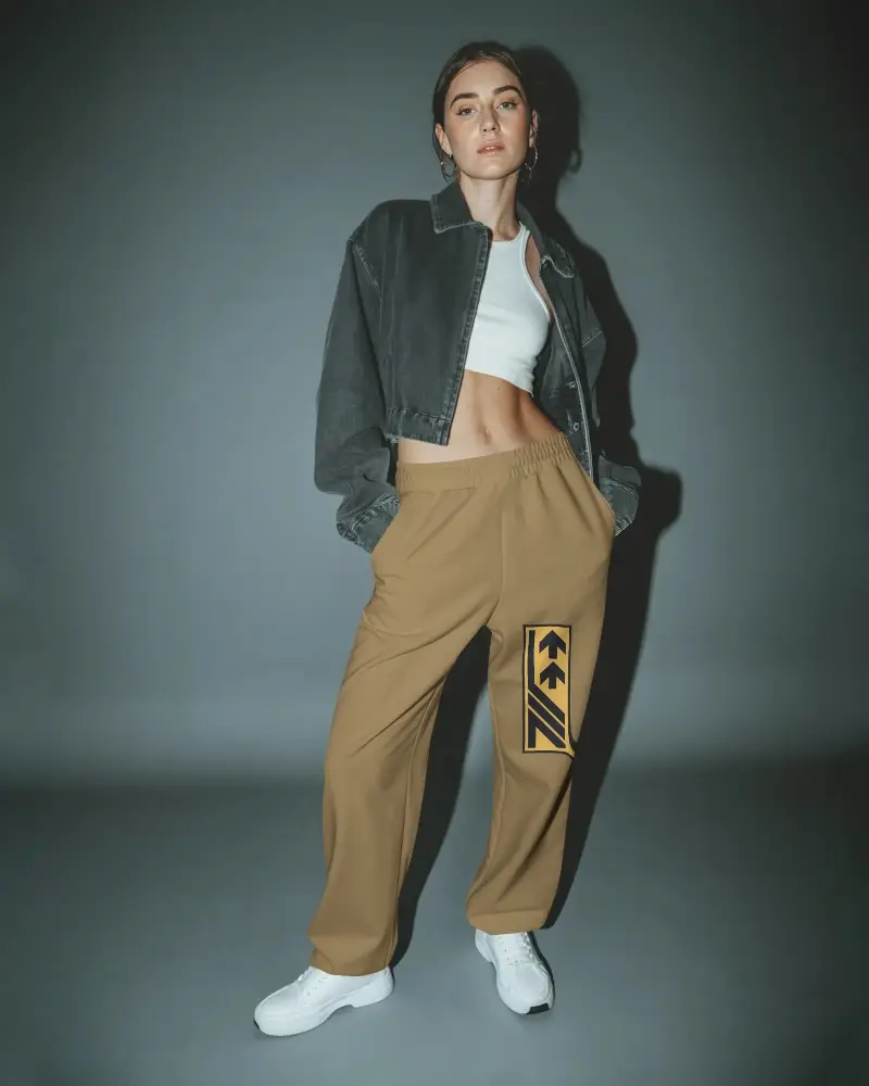 Comfortable Loose Fit Sweatpants Mockup With Elastic Waistband For Casual Daily Wear