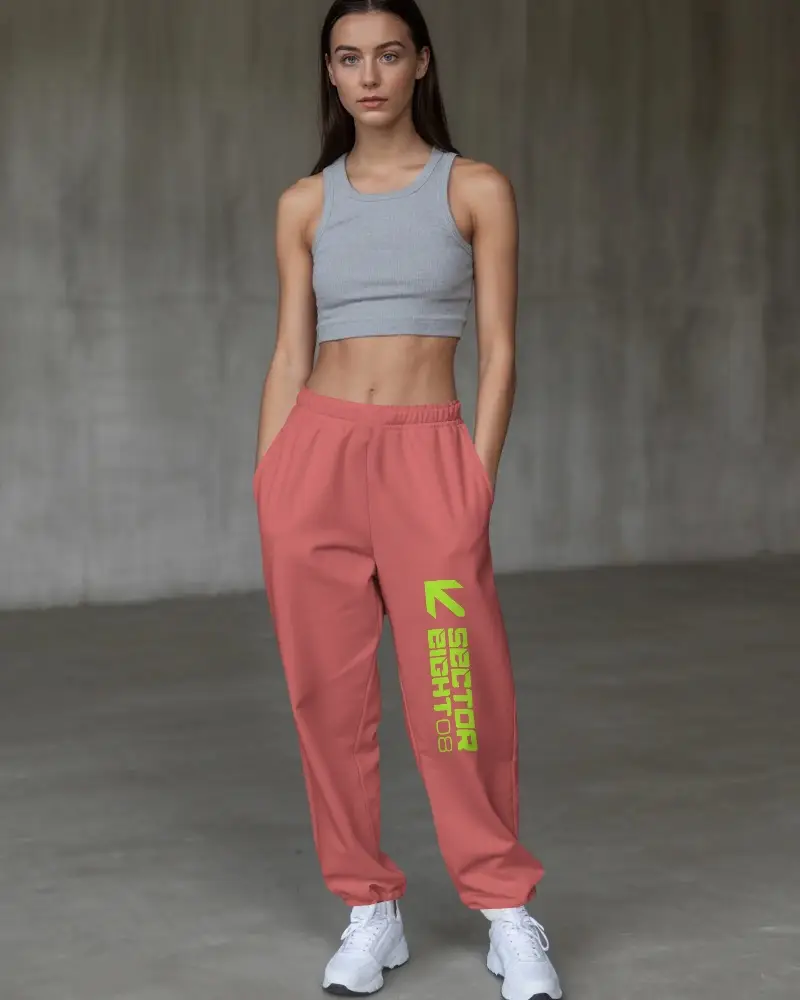 Premium Quality Cotton Blend Lounging Sweatpants Mockup For Women With Durable Fabric And Pockets