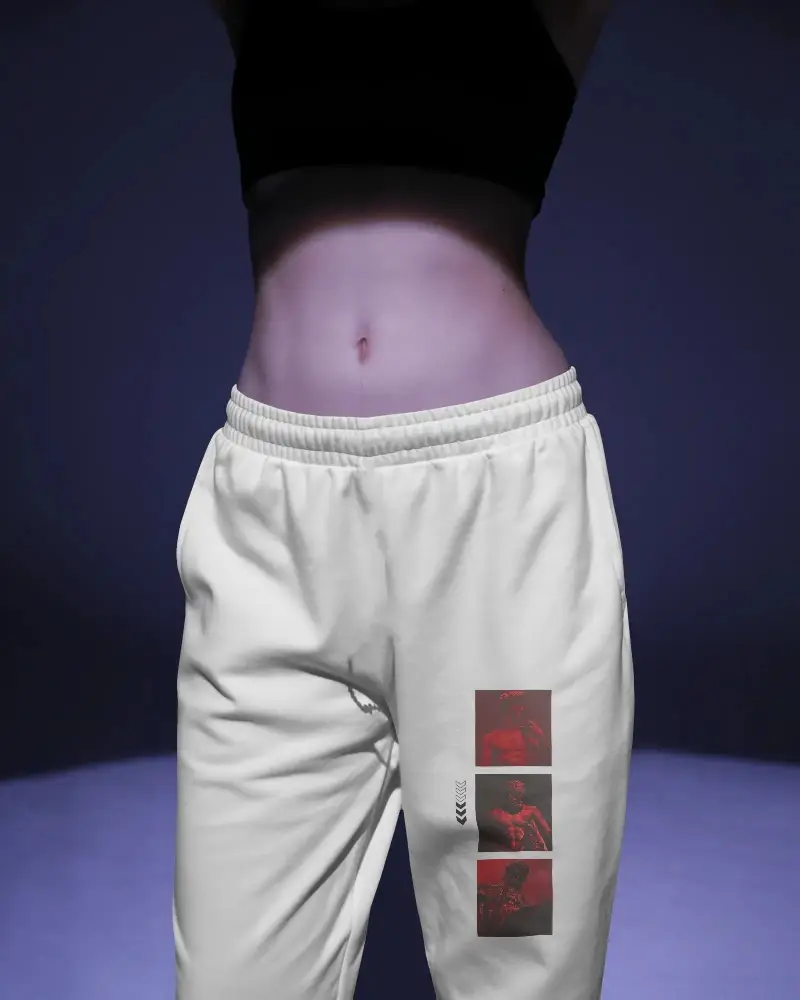 Cozy Casual Sweatpants Mockup For Women With Relaxed Fit And Stylish Design For Everyday Wear