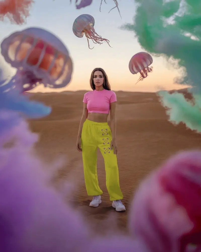 Trendy Loose Fit Sweatpants Mockup Perfect For Athleisure Wear And Everyday Comfort