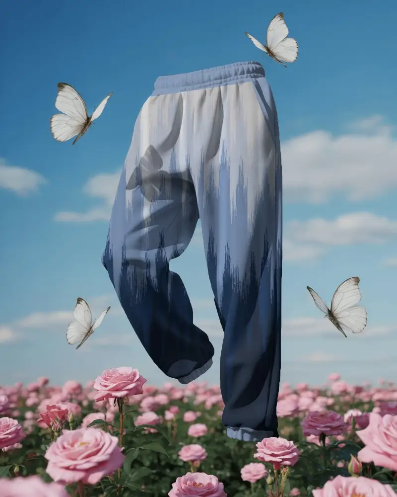 Stylish Relaxed Fit Sweatpants Mockup Ideal For Sports Gym And Everyday Comfortable Outfits