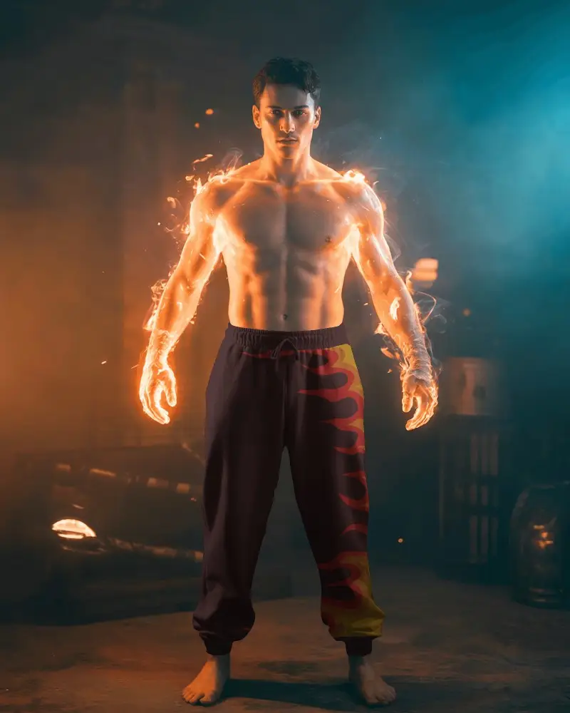 Modern Athletic Sweatpants Mockup For Men Stylish Comfortable And Perfect For Daily Wear