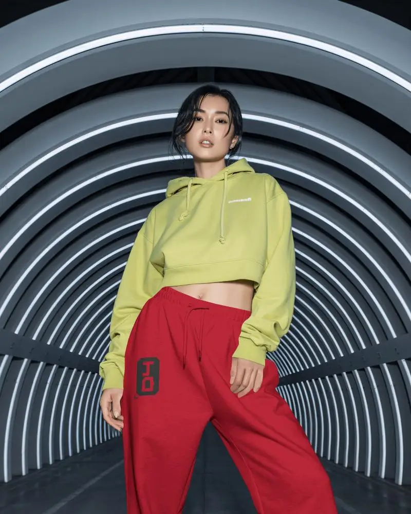 Futuristic Sweatpants Mockup Arched Light Tunnel And Bold Modern Aesthetic