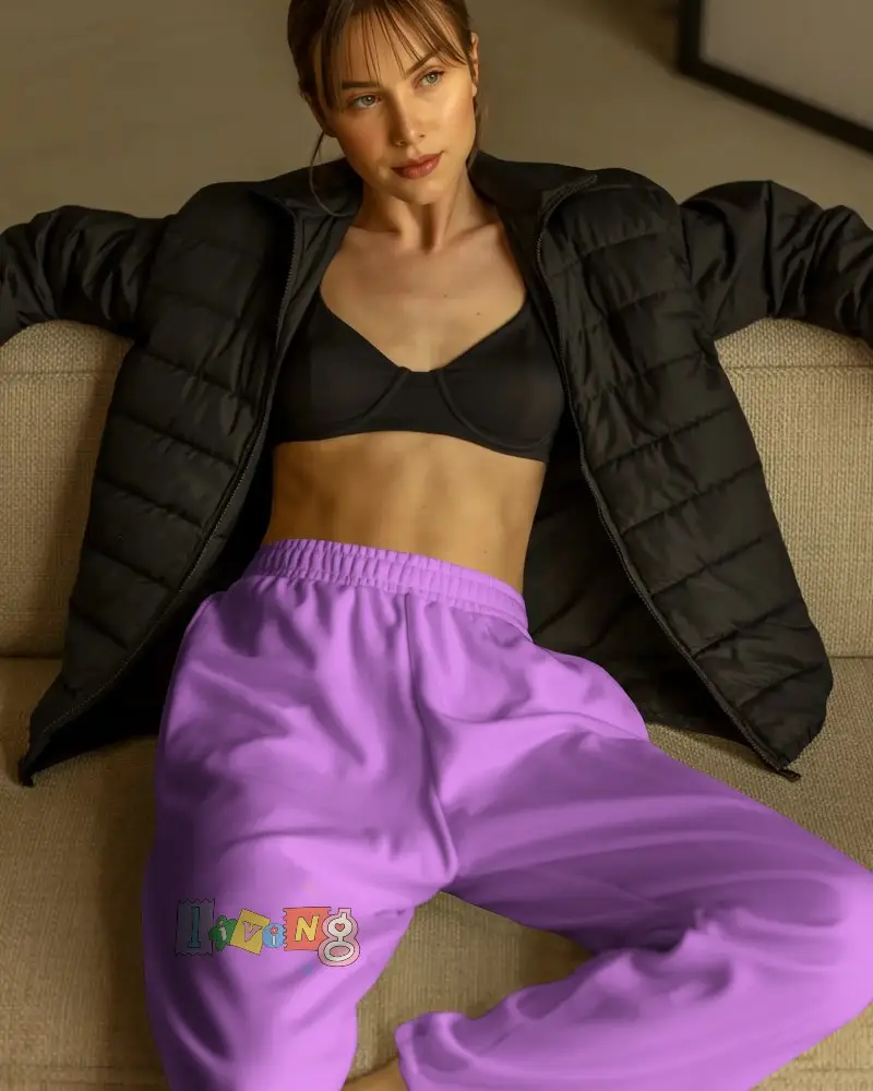 Relaxed Fit Soft Touch Sweatpants Mockup For Custom Designs And Fashion Brand Promotion