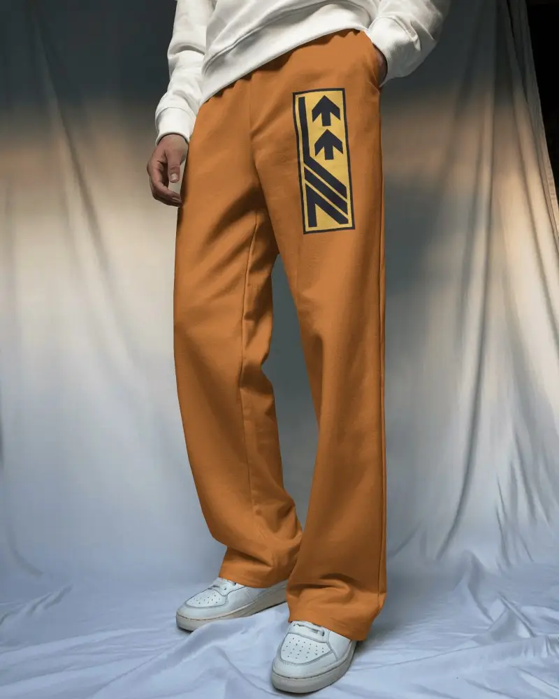 Effortless Streetwear Comfy Loose Fit Sweatpants Mockup For Modern Casual Outfits