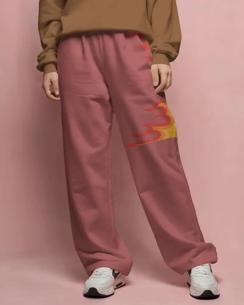 Premium Quality Relaxed Sweatpants Mockup With Elastic Waistband And Soft Fabric For Comfort