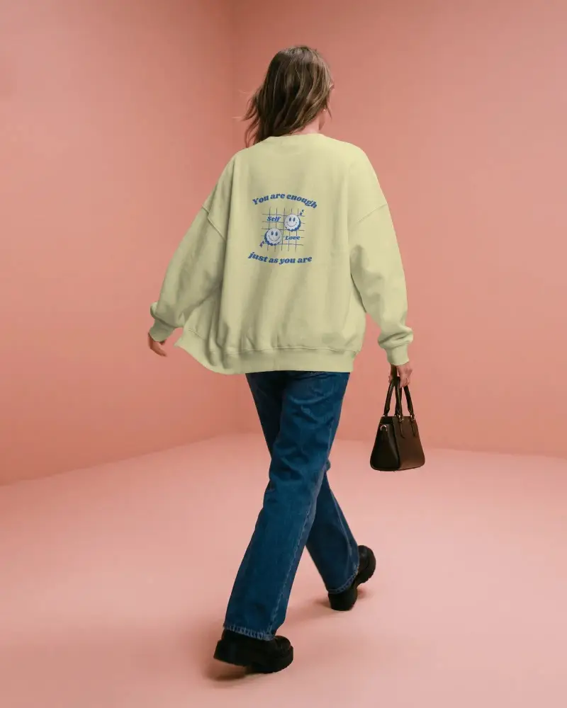 Oversized Casual Sweatshirt Mockup For Streetwear Branding And Apparel Promotions Online