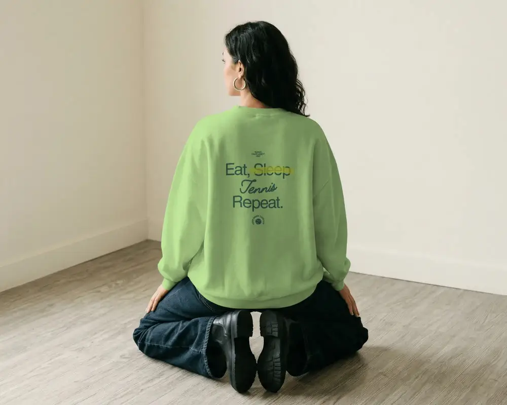 Comfortable Loose Fit Sweatshirt Mockup For Womens Casual Style Ideal For Seasonal Wear And Layers