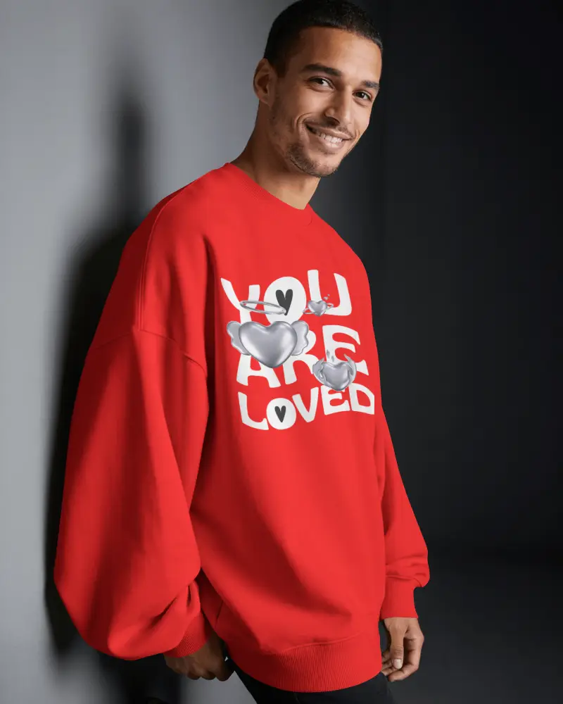 Relaxed Fit Mens Crewneck Sweatshirt Mockup For Stylish Everyday Wear And Cool Weather Outfits