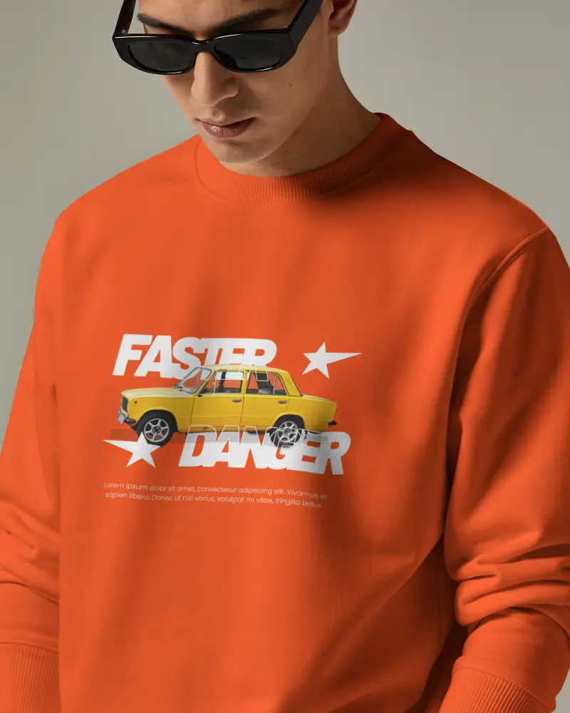 Premium Cotton Close Up Sweatshirt Mockup For Men With Clean Minimalist Design And Modern Fit