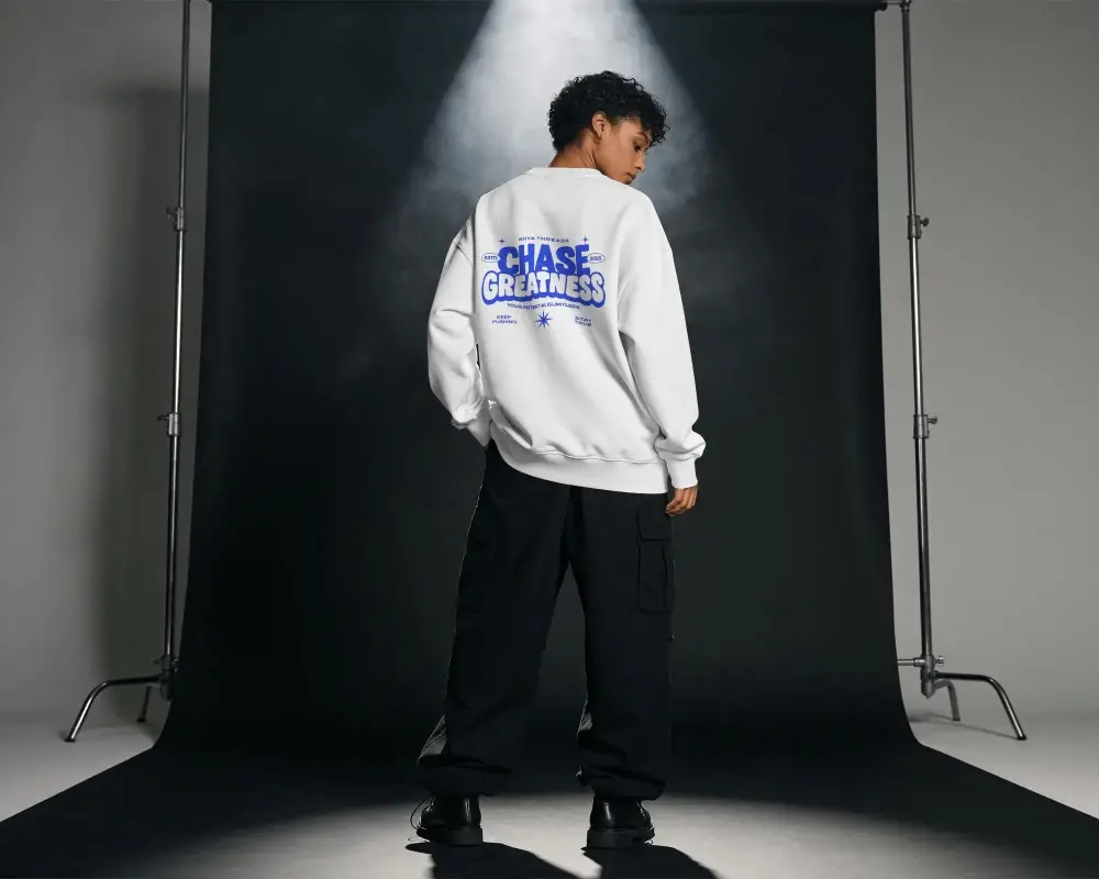 Oversized Comfortable Casual Sweatshirt Mockup For Streetwear Style And Relaxed Fit Fashion