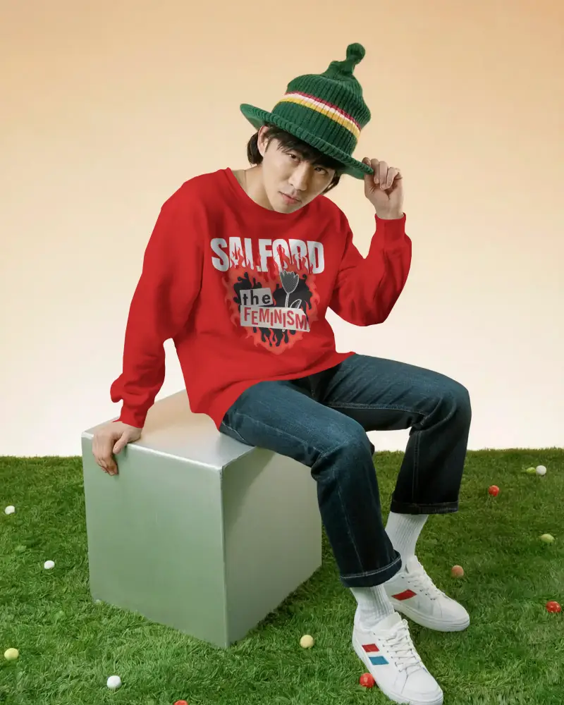 Casual Comfortable Sweatshirt Outfit For Men Stylish Relaxed Fit Everyday Wear Urban Fashion