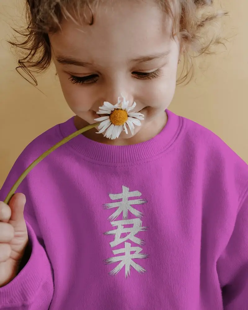 Cozy Comfortable Kids Sweatshirt Mockup For Everyday Wear Soft Fabric And Relaxed Fit