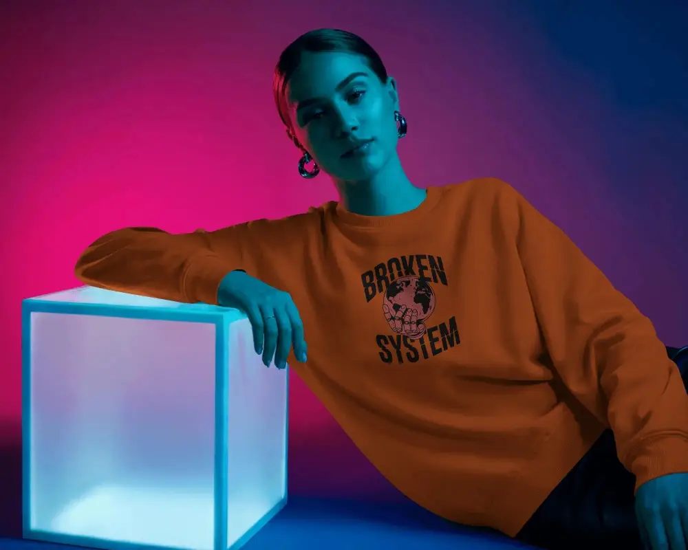 Premium Casual Wear Unisex Sweatshirt Mockup Perfect For Layering In Cool Weather Seasons