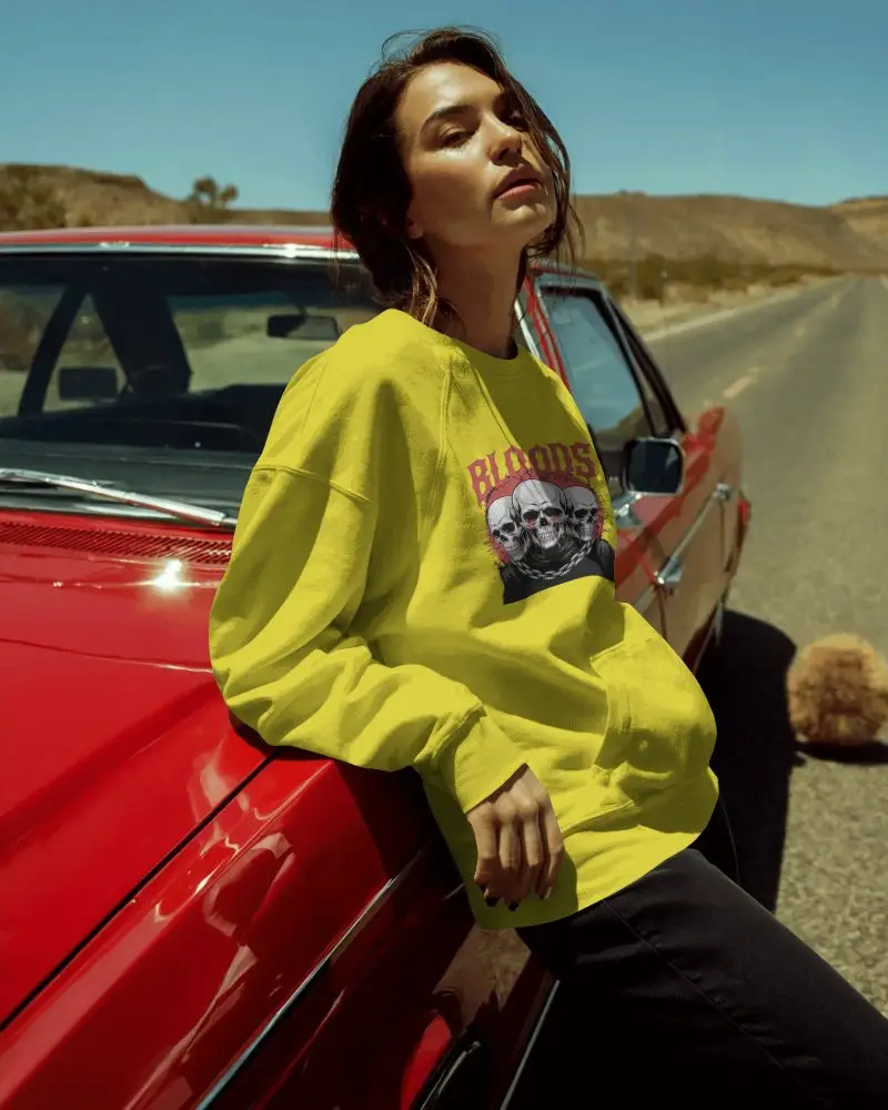 Stylish Relaxed Fit Sweatshirt Mockup For Women Perfect For Casual Day And Fashion Forward