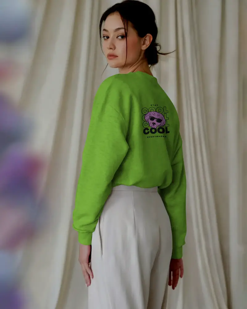 Premium Quality Soft Fabric Sweatshirt Mockup With A Modern Cut For Everyday Style