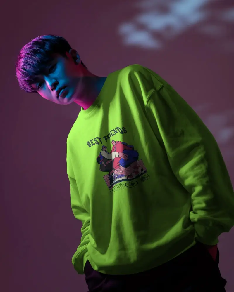 Cozy Casual Sweatshirt Mockup For Modern Urban Style And Comfortable Wear