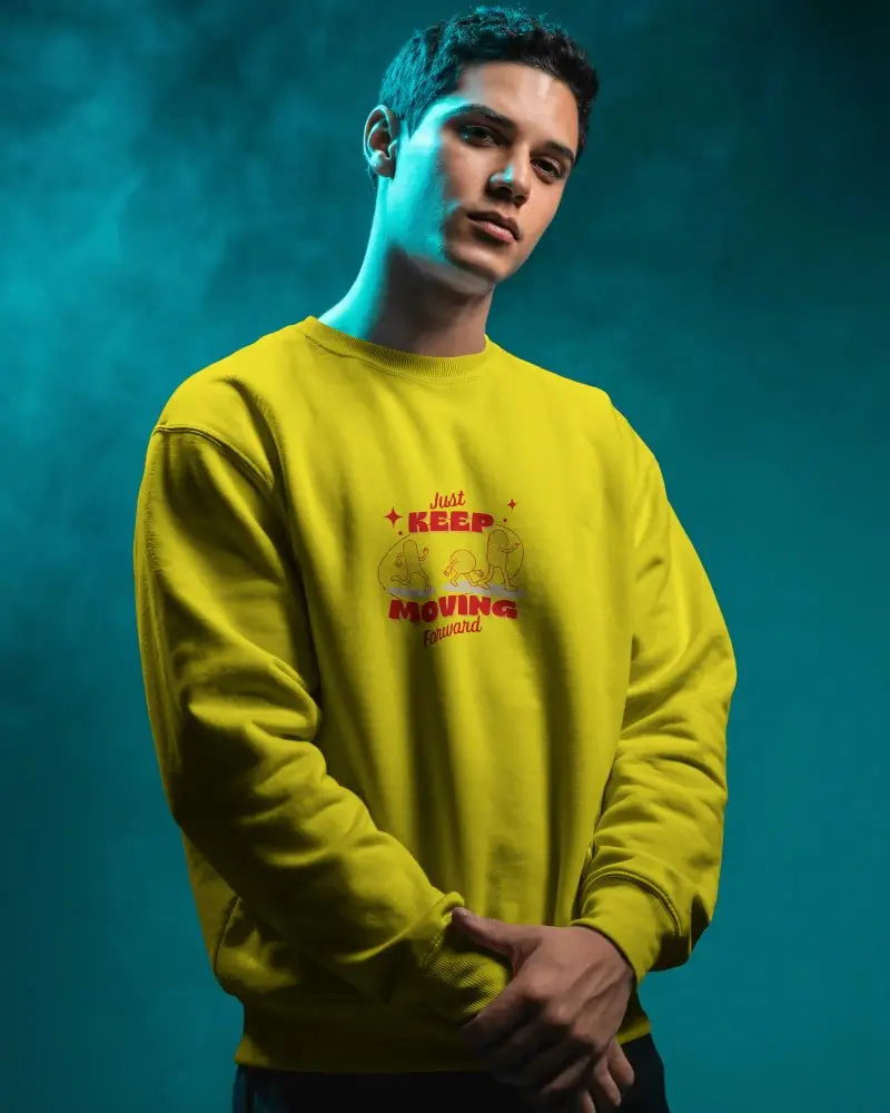 Comfortable Everyday Wear Crewneck Sweatshirt Mockup For Fashion Brands And Apparel Design