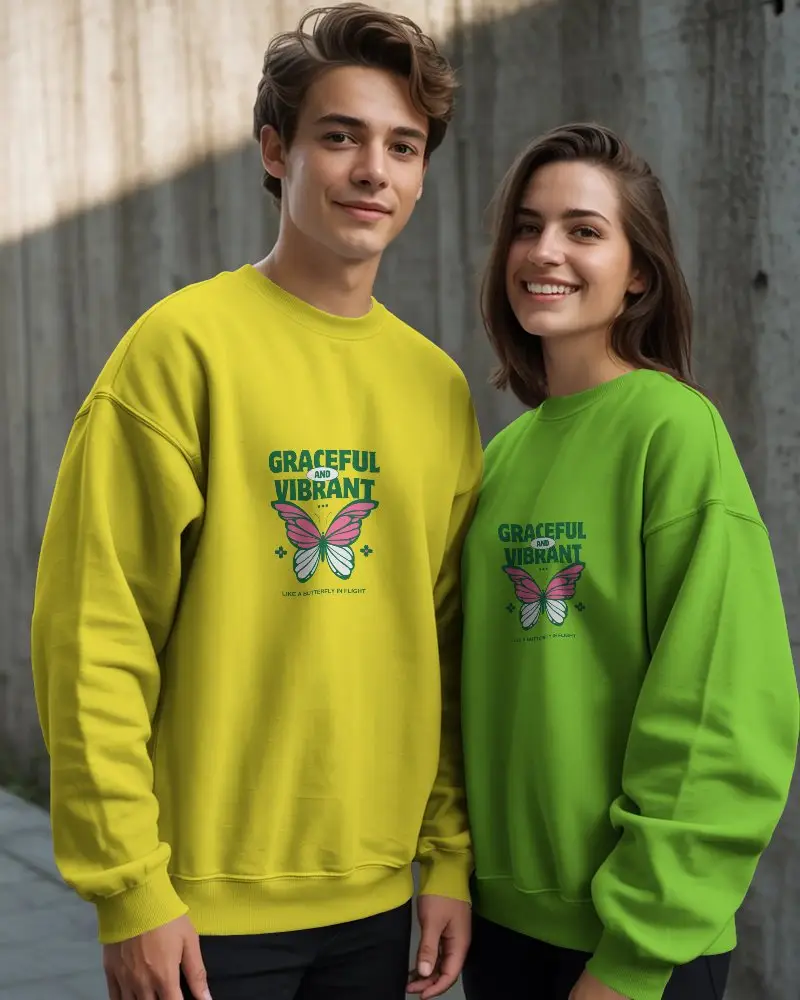 Unisex Basic Oversized Crewneck Sweatshirt Mockup For Modern Minimalist Clothing Brand