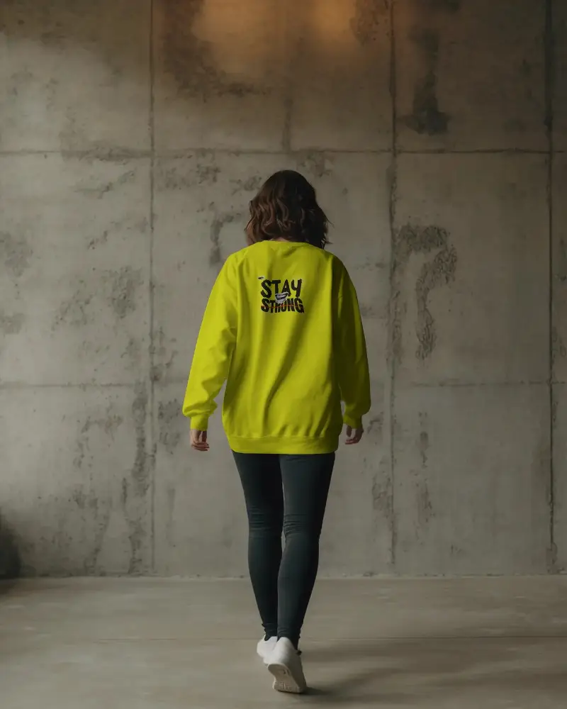 Unisex Minimalist Crewneck Sweatshirt Mockup Perfect For Layering Or Everyday Outfits