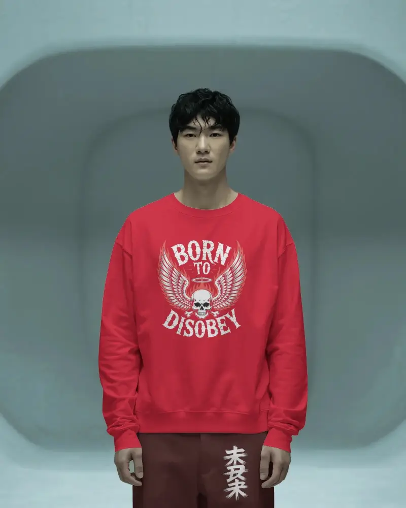 Modern Minimalist Crewneck Sweatshirt Mockup For Apparel Design Showcase