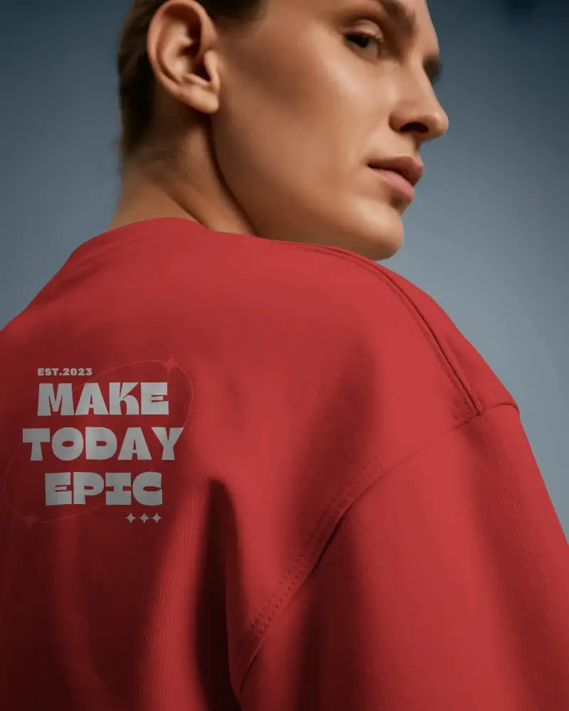 Premium Quality Sweatshirt Mockup For Fashion Designers And Brand Promotions