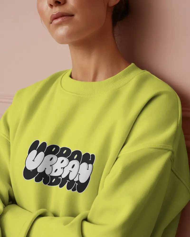 High Quality Comfortable Sweatshirt Mockup For Realistic Apparel Design Presentation 0294