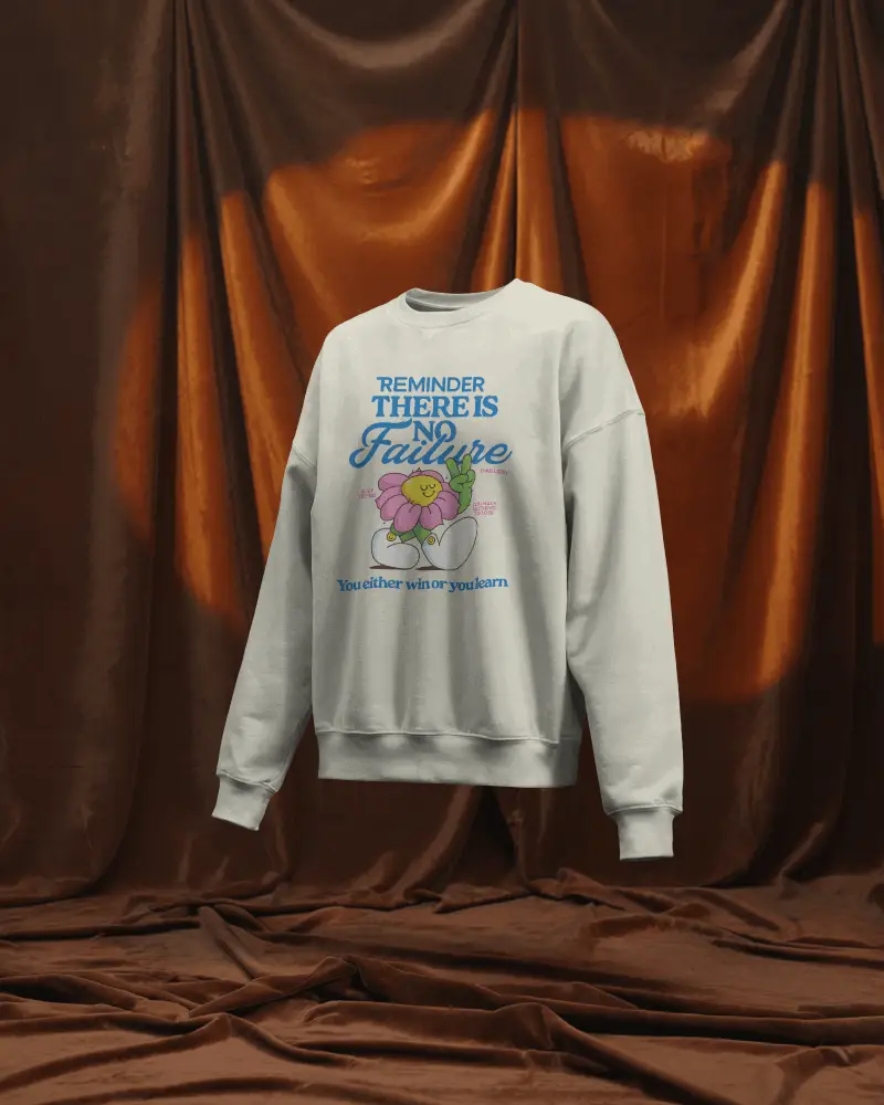 Draped Velvet Backdrop Sweatshirt Mockup Floating Display In Moody Studio Lighting