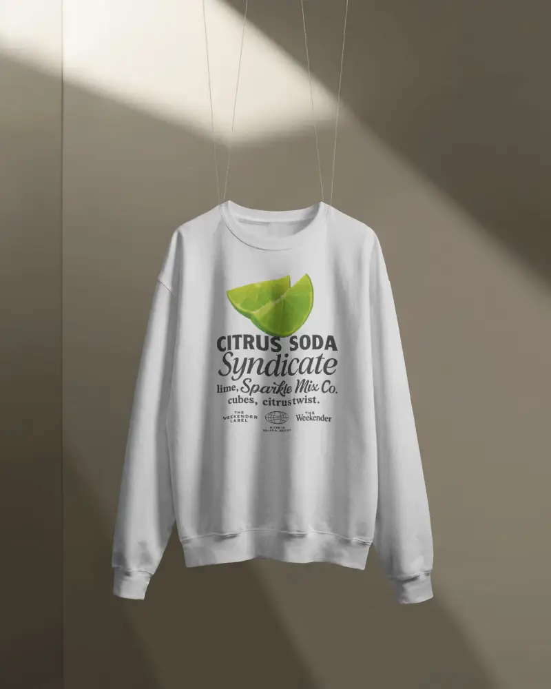 Minimalist Hanging Sweatshirt Mockup In Studio Lighting With Soft Shadows Clean Display