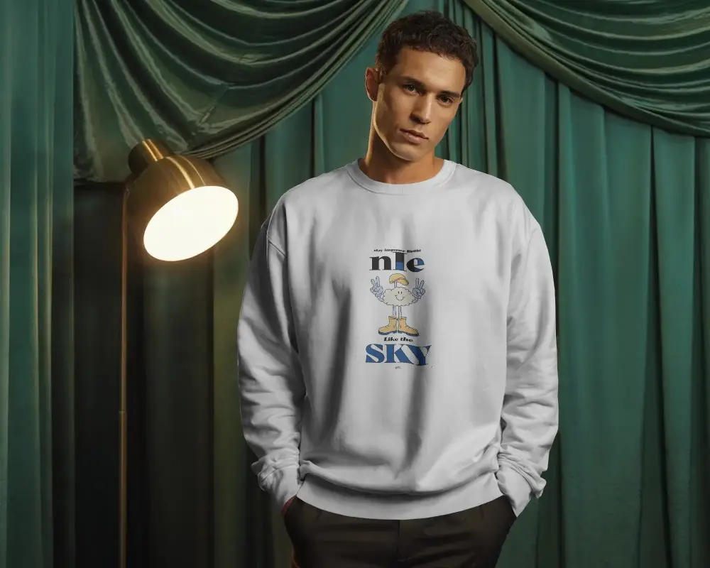 Stylish Minimalist Sweatshirt Mockup For Fashion Branding And Apparel Design Showcase