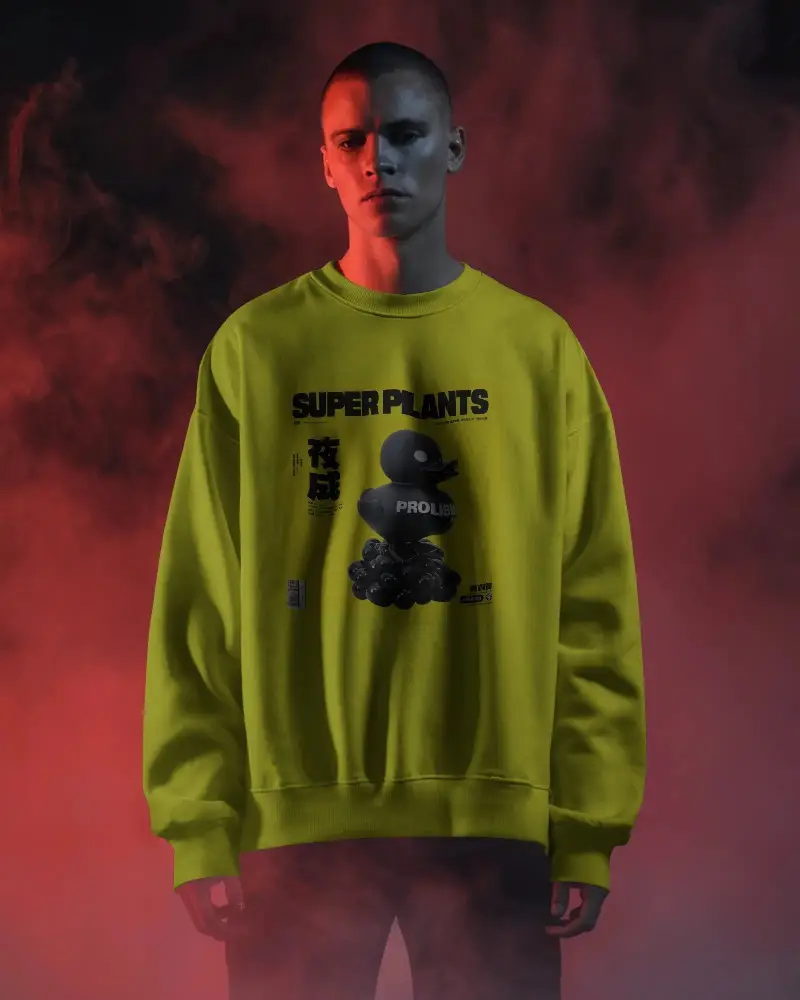 Premium Quality Crewneck Sweatshirt Mockup Trendy Menswear Essential For Cool Outfits