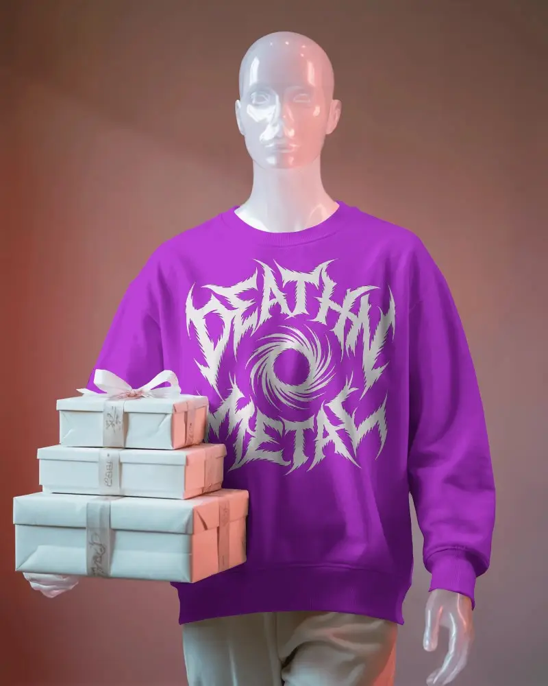 High Quality Relaxed Fit Sweatshirt Mockup Ideal For Branding And Online Store