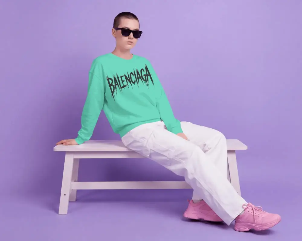 Casual Unisex Sweatshirt Mockup From Soft Fabric Perfect For Everyday Stylish Looks