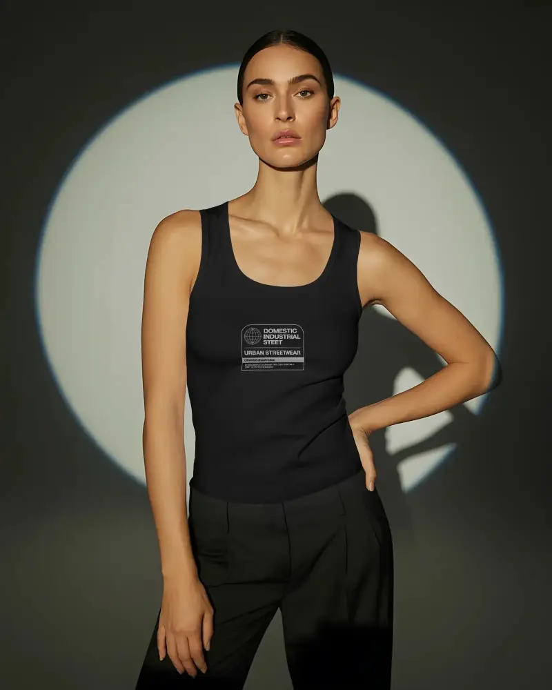 Premium Quality Fitted Tank Top Mockup For Fashion Catalogs And Ecommerce Showcases