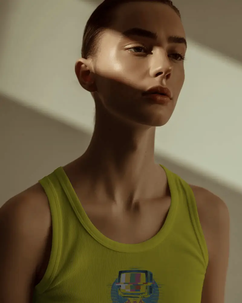 Premium Quality Women Tank Top Mockup With Realistic Texture And Modern Cut For Fashion Designs