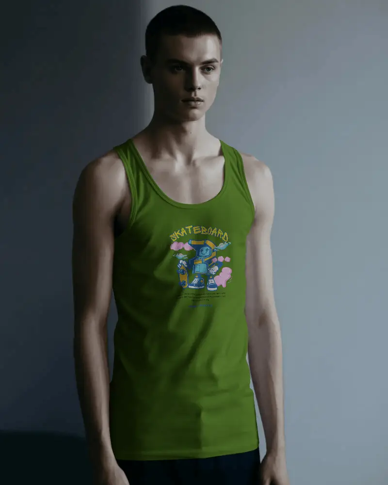 Premium Quality Fit Men Tank Top Mockup For Casual And Athletic Wear Easy To Style And Comfortable