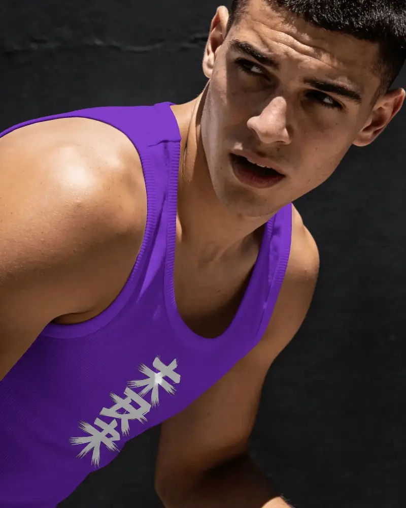 Men Ribbed Tank Top Mockup Fashion Fitness Shirt Apparel Design Template For Brands
