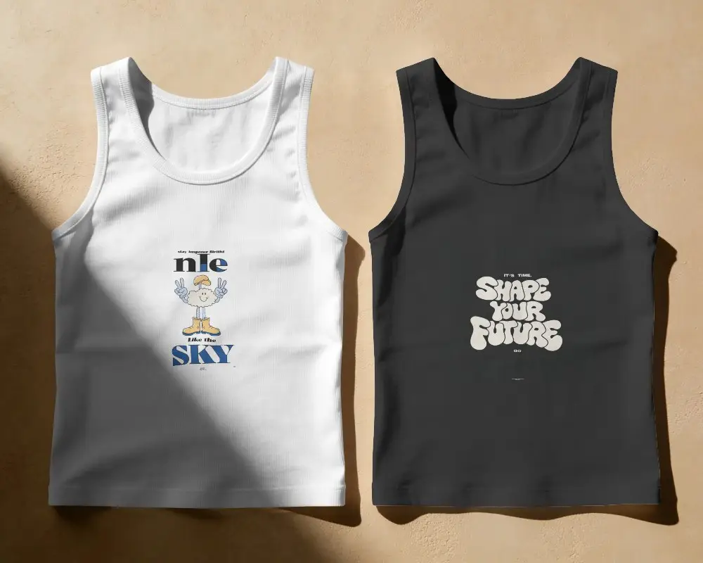 Premium Quality Tank Top Mockup For Stylish Casual Wear Branding And Design Presentation